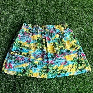 FOREVER 21 Tropical Colorful Print Mini Skirt size small